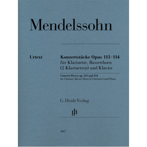 Felix Mendelssohn Bartholdy - Konzerstück nr. 1 pentru două clarinete în fa minor (op. 113) și Konzerstück nr. 2 în re minor (op. 114)