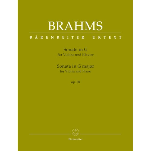 Johannes Brahms - Sonata Nr. 1 pentru vioară și pian în Sol Major, Op. 78
